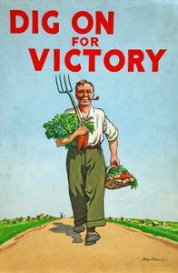 Creusez pour la victoire, affiche de propagande de la Seconde Guerre mondiale, 1940